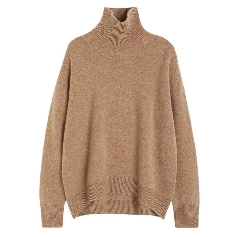 Autumn Thick Cashmere High Neck Sweater