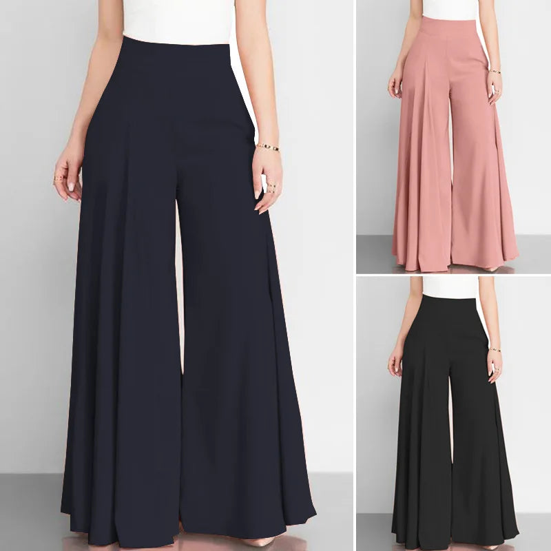 High Waist Wide Leg Pants