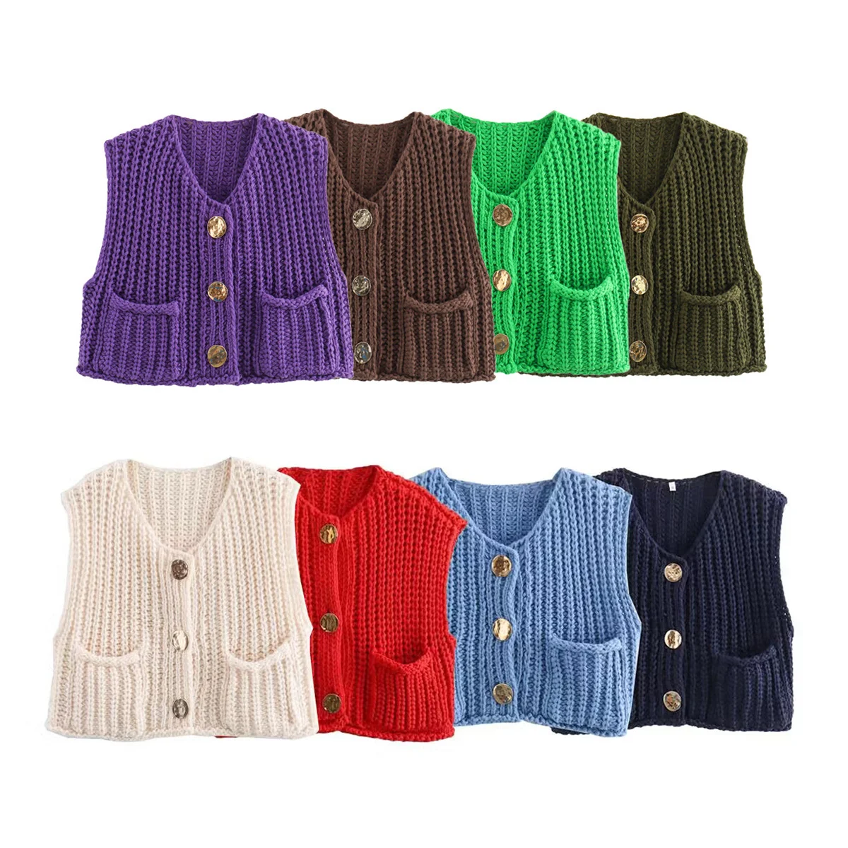 Fashion Crop Sweater Vest