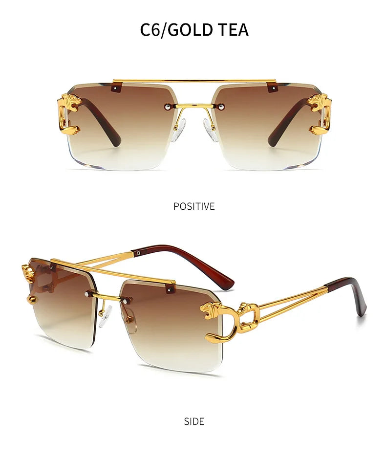 Rimless Square Luxury Sunglasses