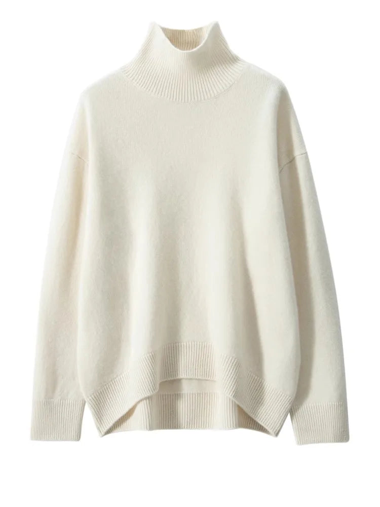 Autumn Thick Cashmere High Neck Sweater