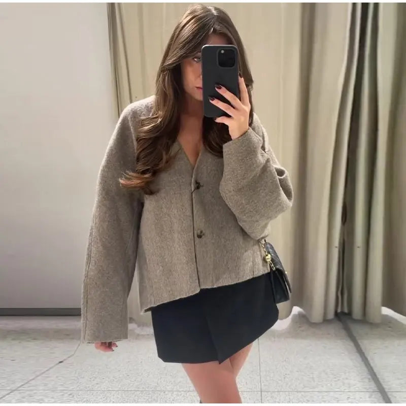 Vintage Loose Fit Blazer Coat