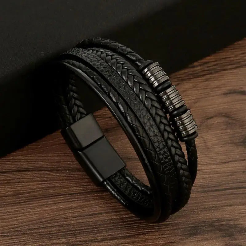 Multi-Layer Leather Bracelet