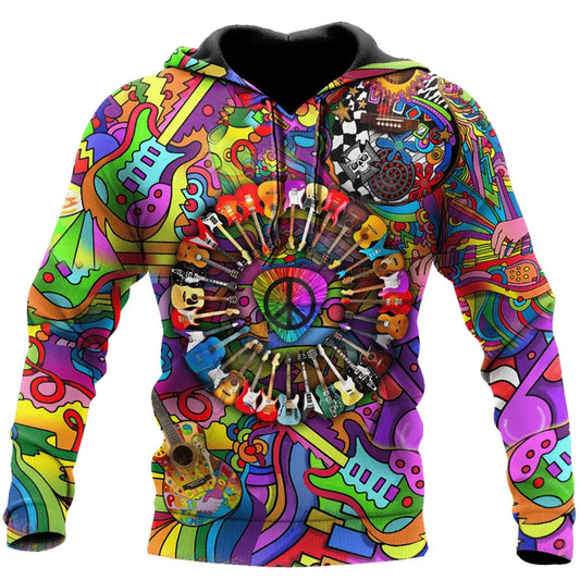 Psychedelic Guitar Hoodie