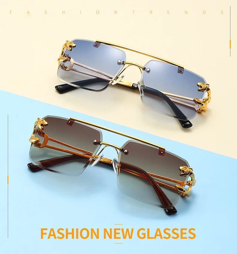 Rimless Square Luxury Sunglasses