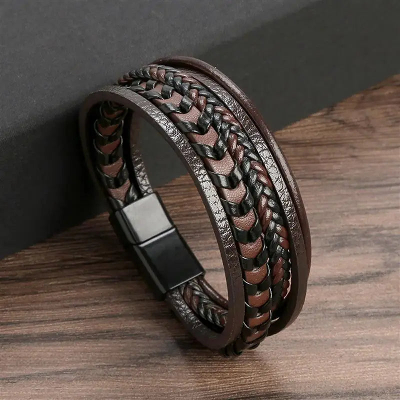 Multi-Layer Leather Bracelet