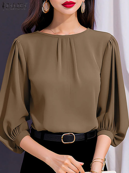 chic lantern sleeves