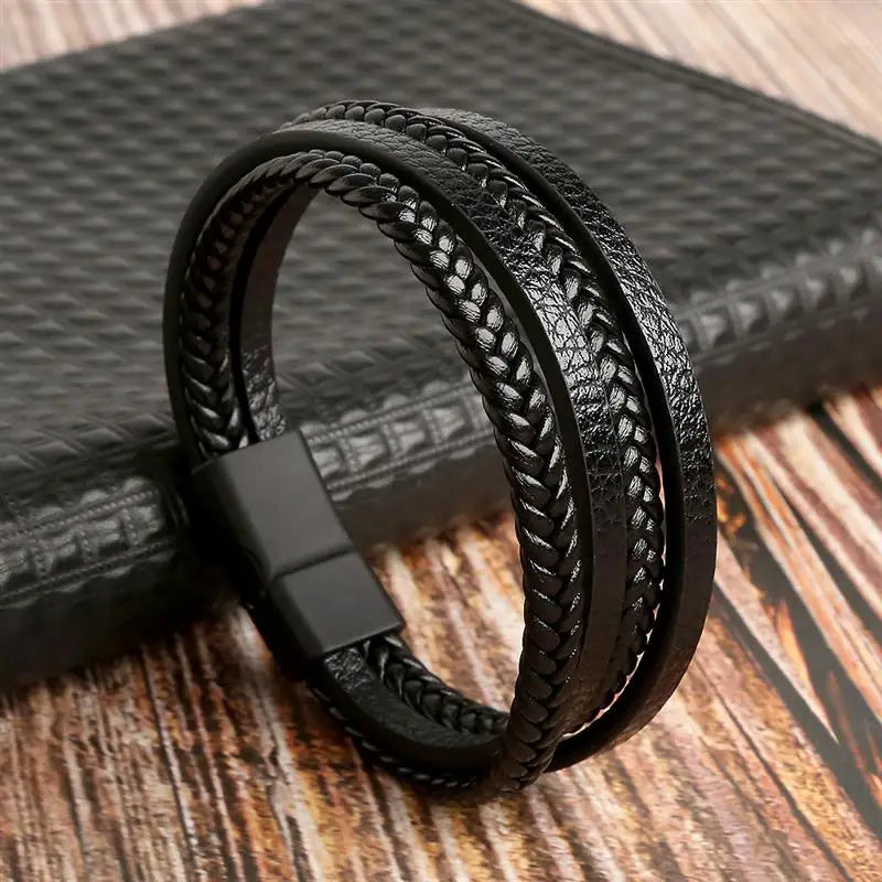 Multi-Layer Leather Bracelet