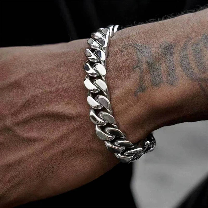 Waterproof Stainless Steel Cuban Bracelet