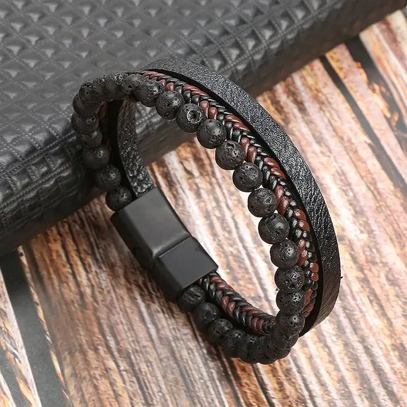 Multi-Layer Leather Bracelet