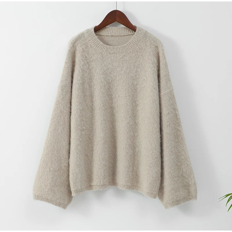 Elegant Mohair Knitted Pullover