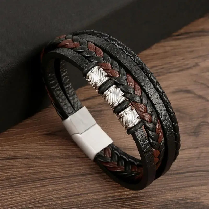 Multi-Layer Leather Bracelet