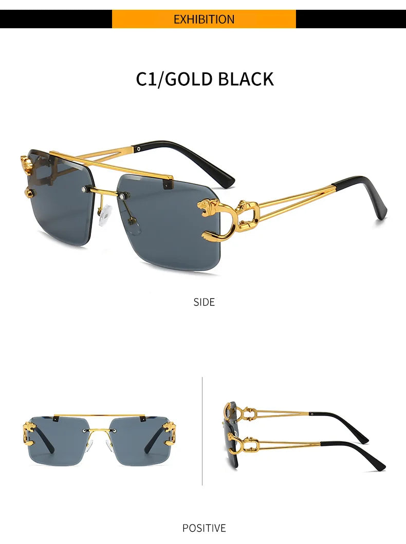 Rimless Square Luxury Sunglasses