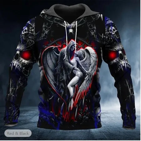 Men’s 3D Skull Hoodie