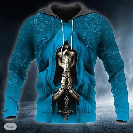 Men’s 3D Skull Hoodie