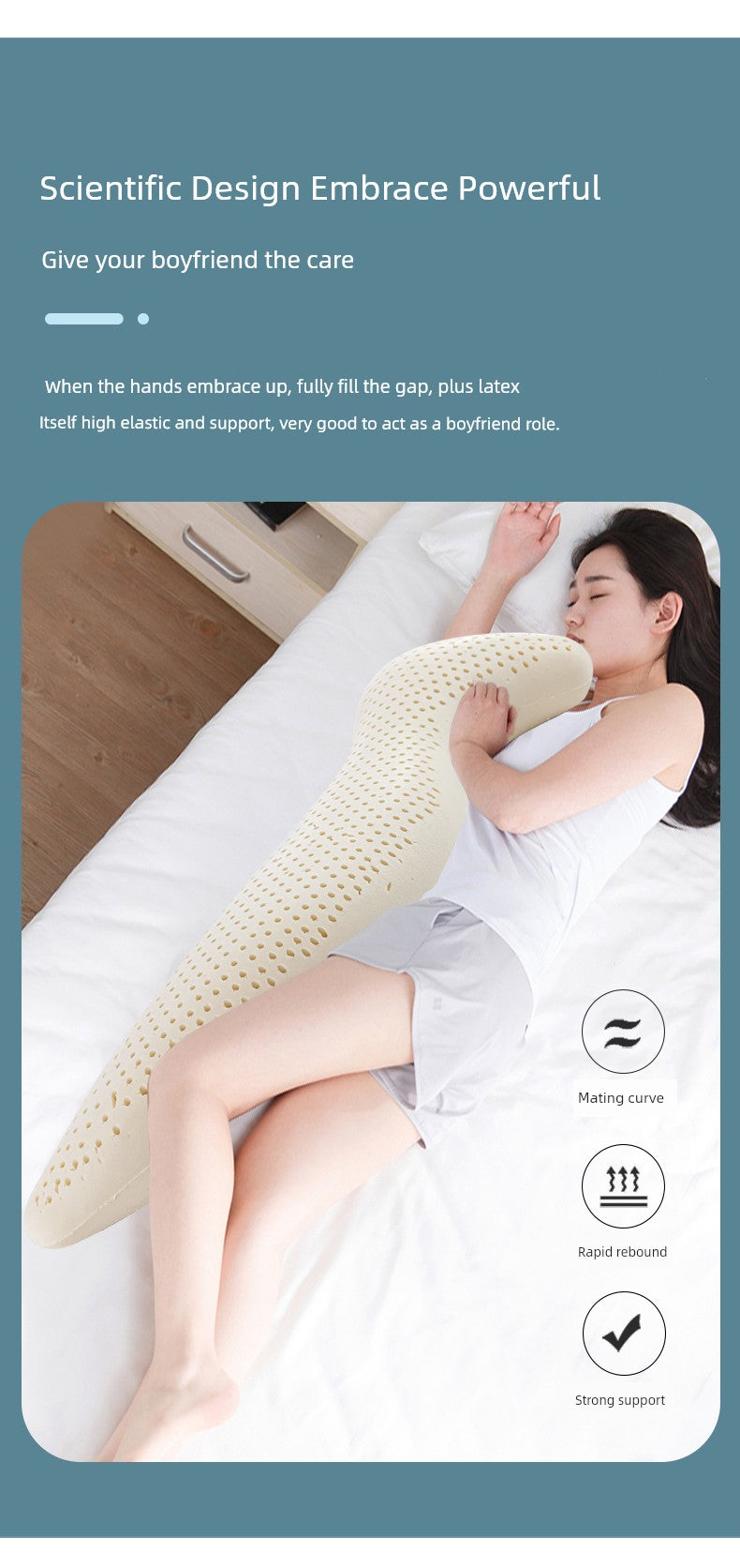 Latex Leg Support Pillow