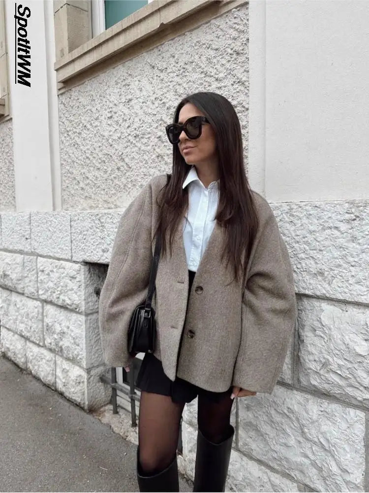 Vintage Loose Fit Blazer Coat