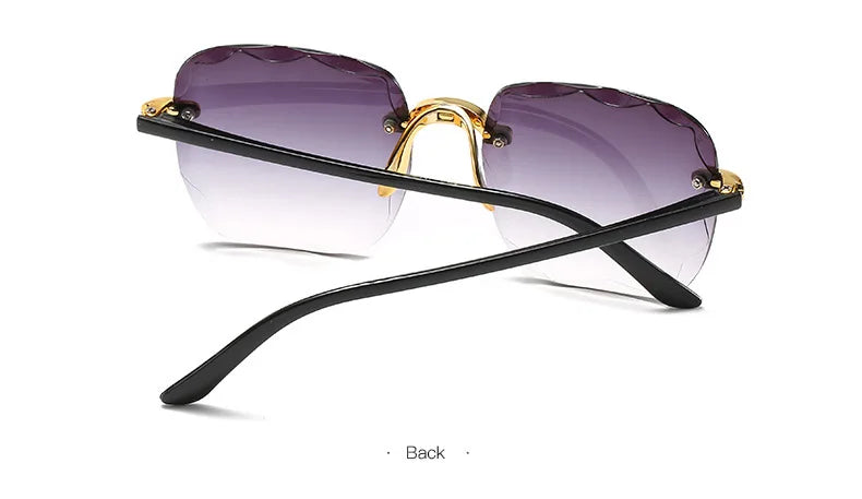 Rimless Women's Gradient Sunglasses