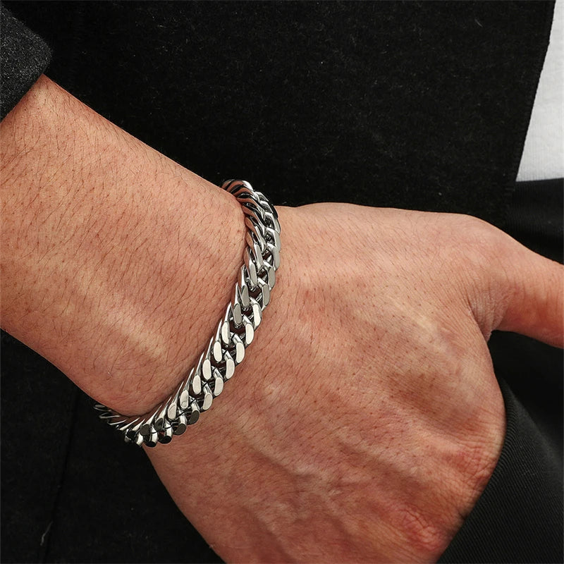 Waterproof Stainless Steel Cuban Bracelet