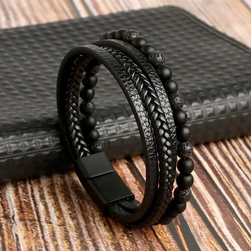 Multi-Layer Leather Bracelet