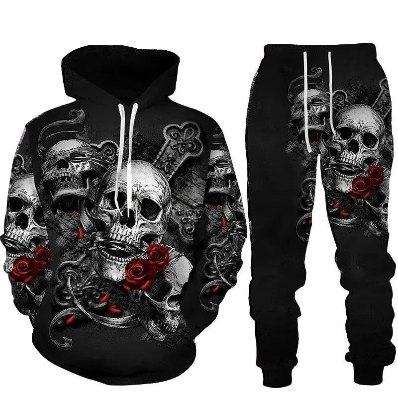 Men’s 3D Skull Hoodie