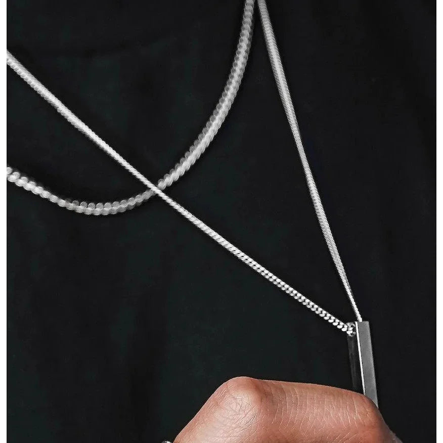 3D Vertical Bar Necklace