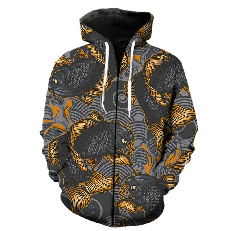 Dragon 3D Zipper Hoodie