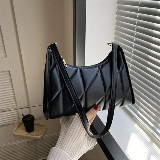 Black PU Leather Bag