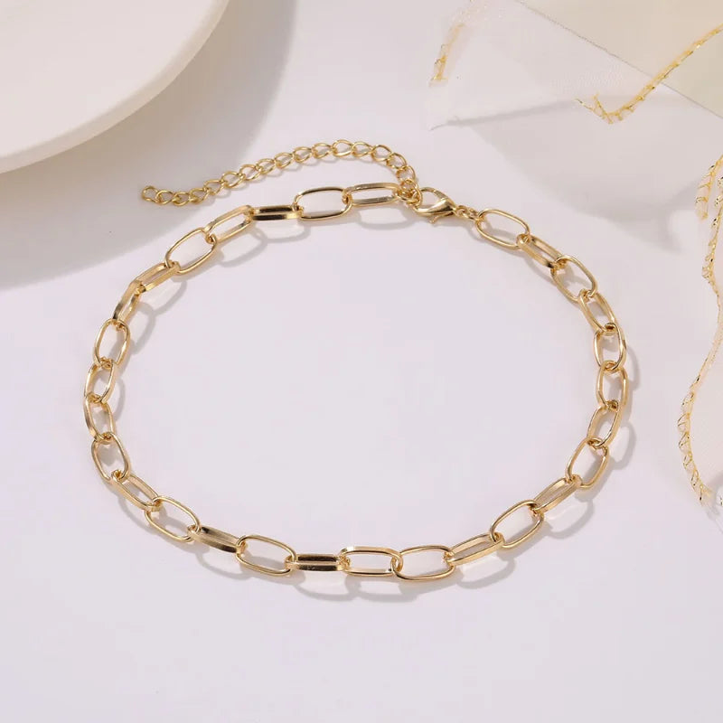 Gold Stainless Steel Chain Necklace