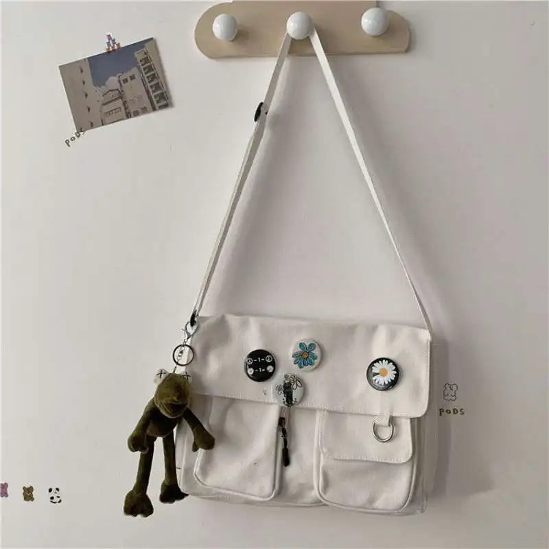 Cute Canvas Crossbody Bag