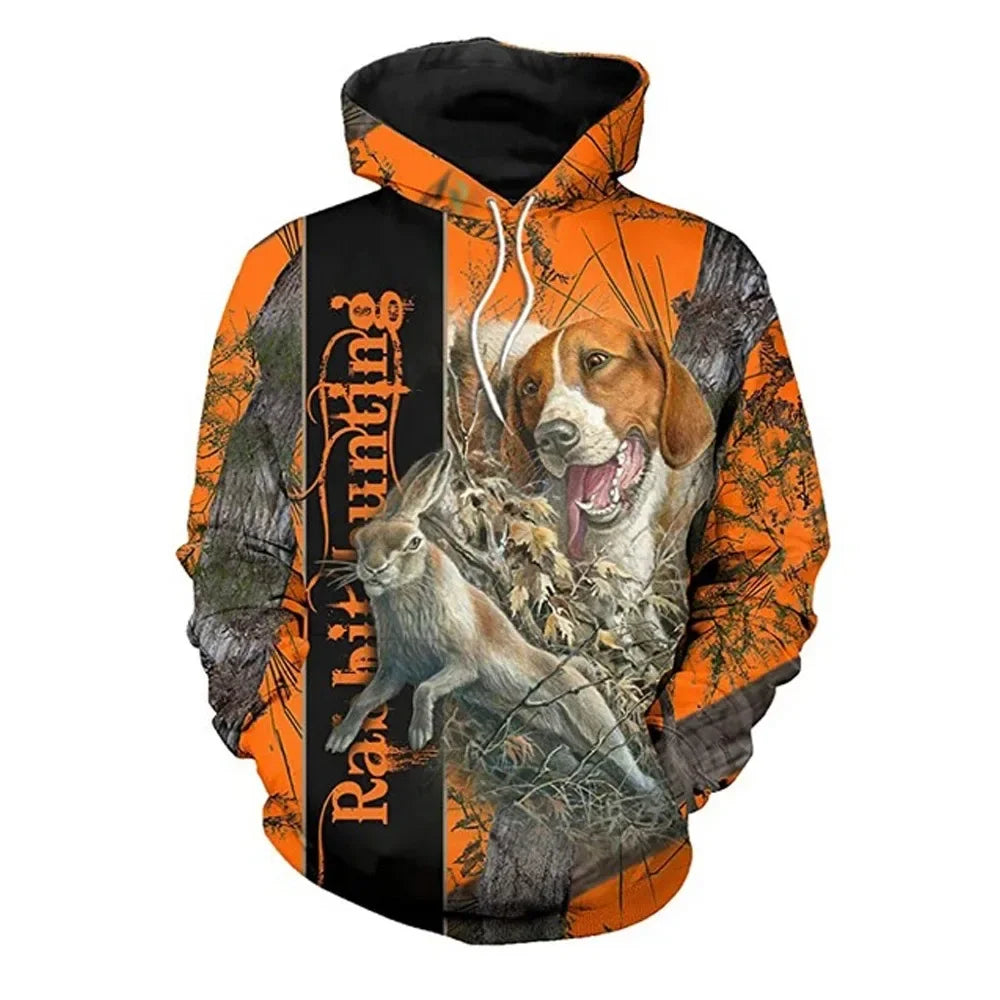 Men's 3D Boar Hunting Hoodie