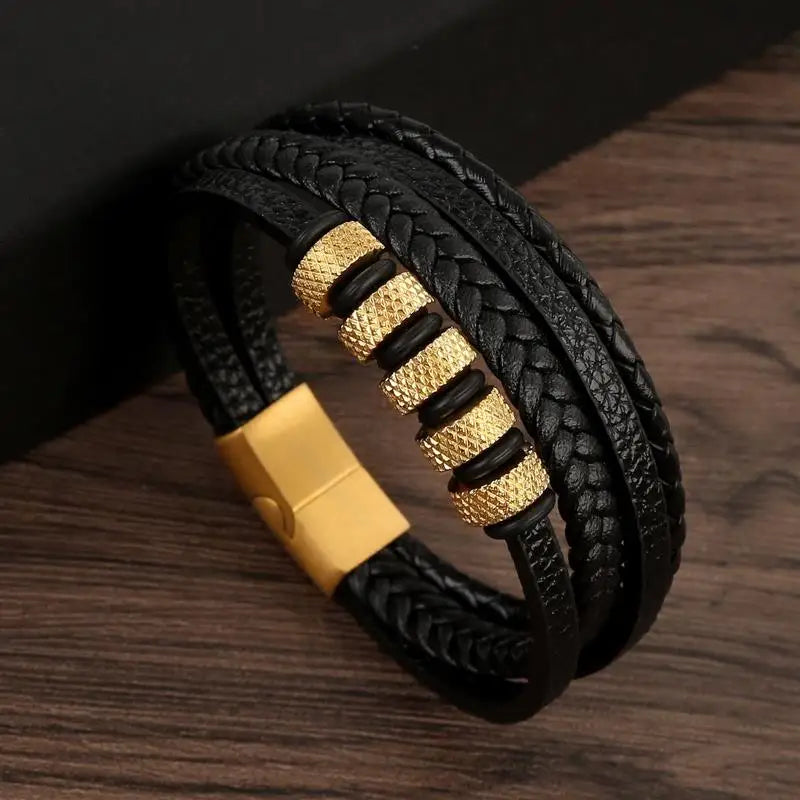 Multi-Layer Leather Bracelet