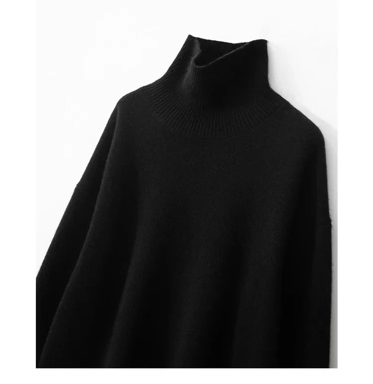 Autumn Thick Cashmere High Neck Sweater