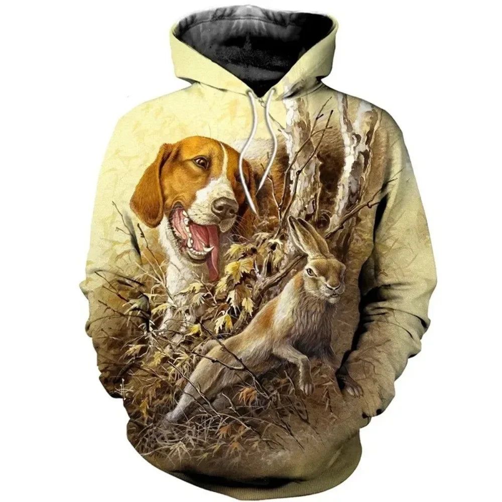 Men's 3D Boar Hunting Hoodie