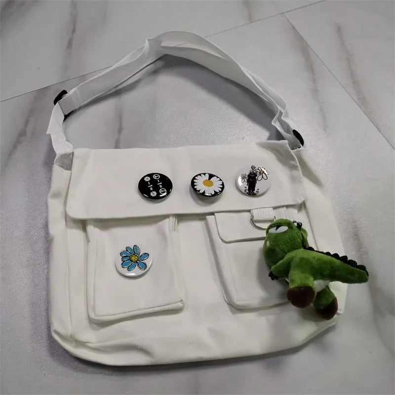 Cute Canvas Crossbody Bag