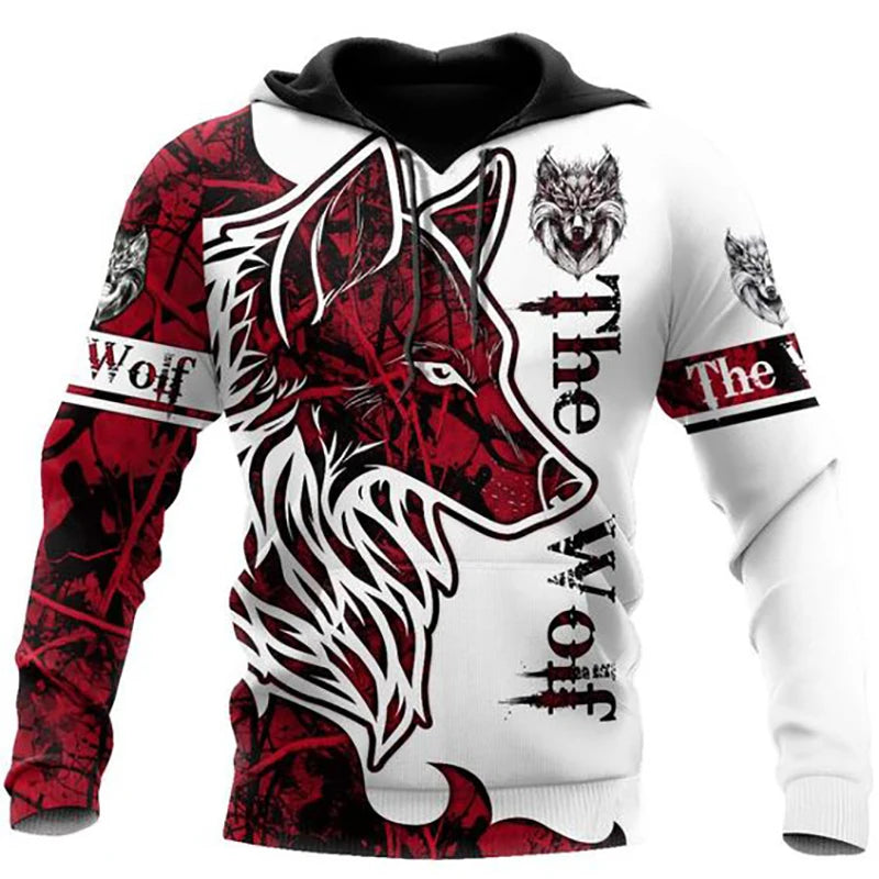 Wolf Animal Men's 3D Hoodie