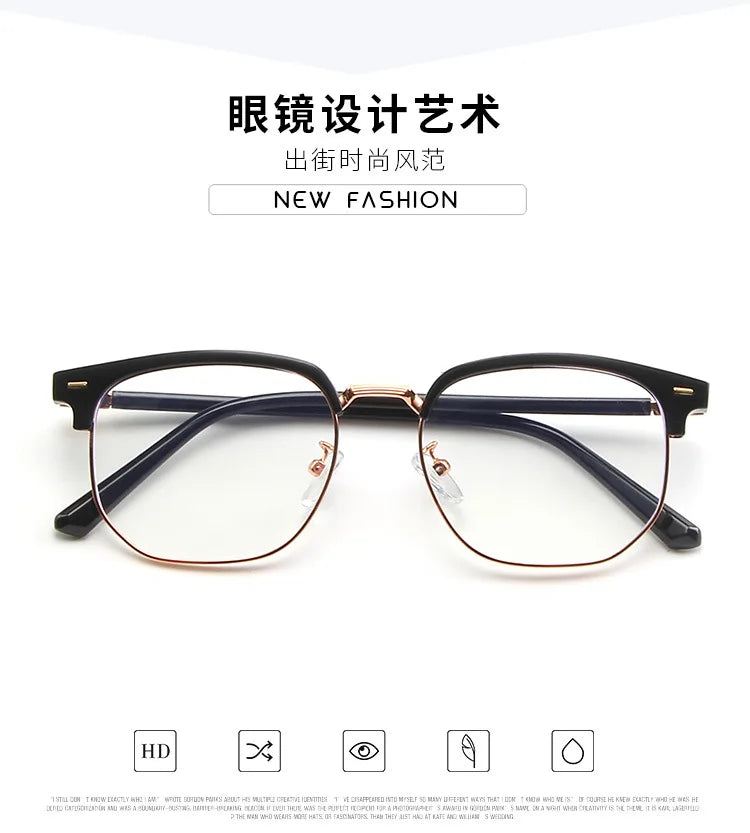 Unisex Square Glasses