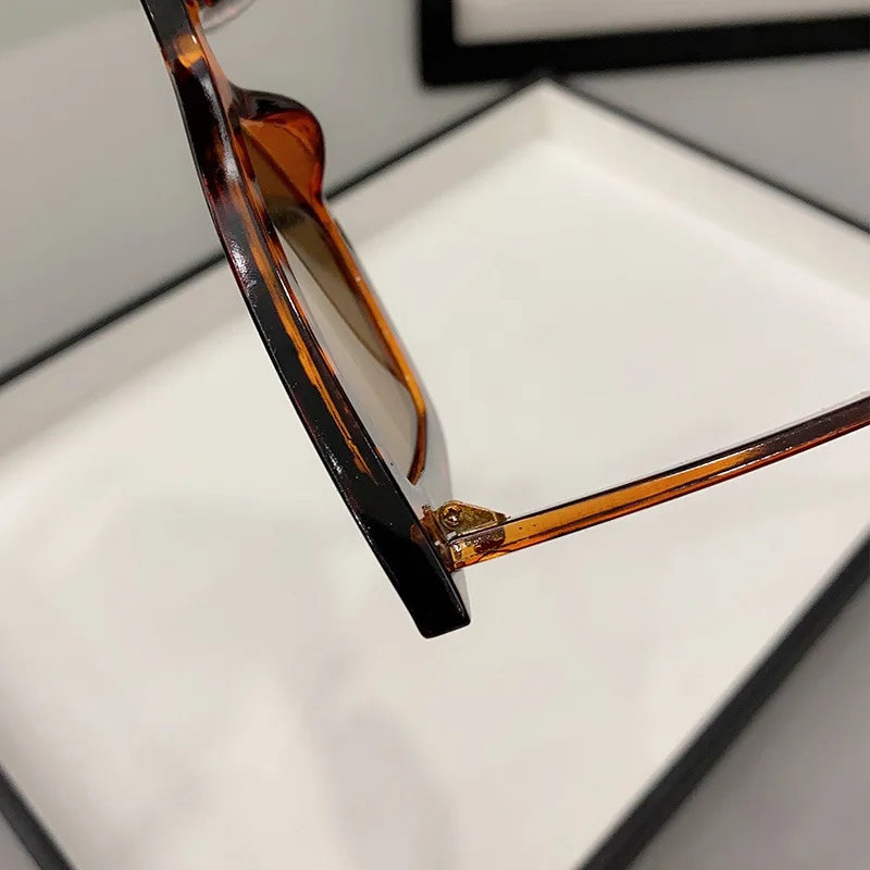 Big Frame Vintage Square Sunglasses