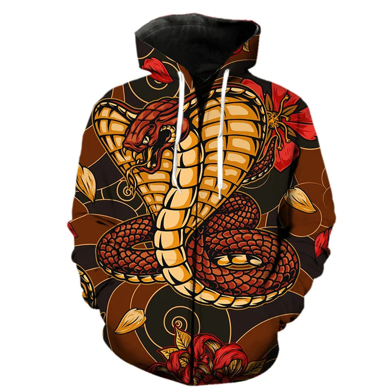 Dragon 3D Zipper Hoodie