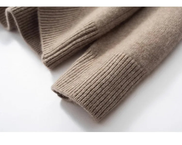 Autumn Thick Cashmere High Neck Sweater