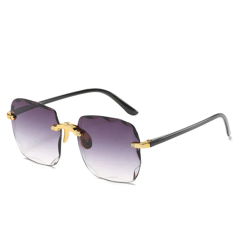 Rimless Women's Gradient Sunglasses