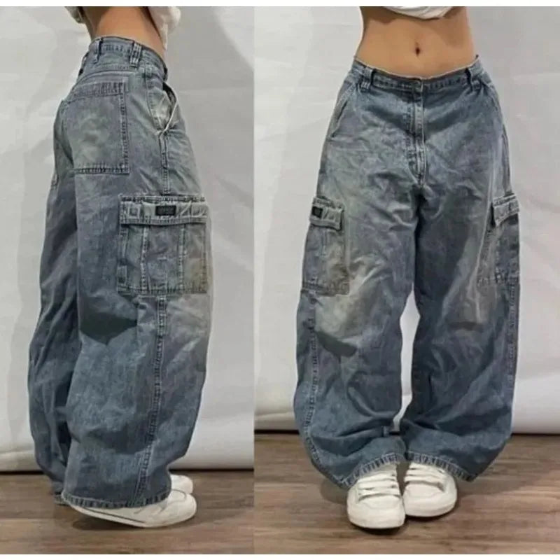 High-Waist Baggy Jeans