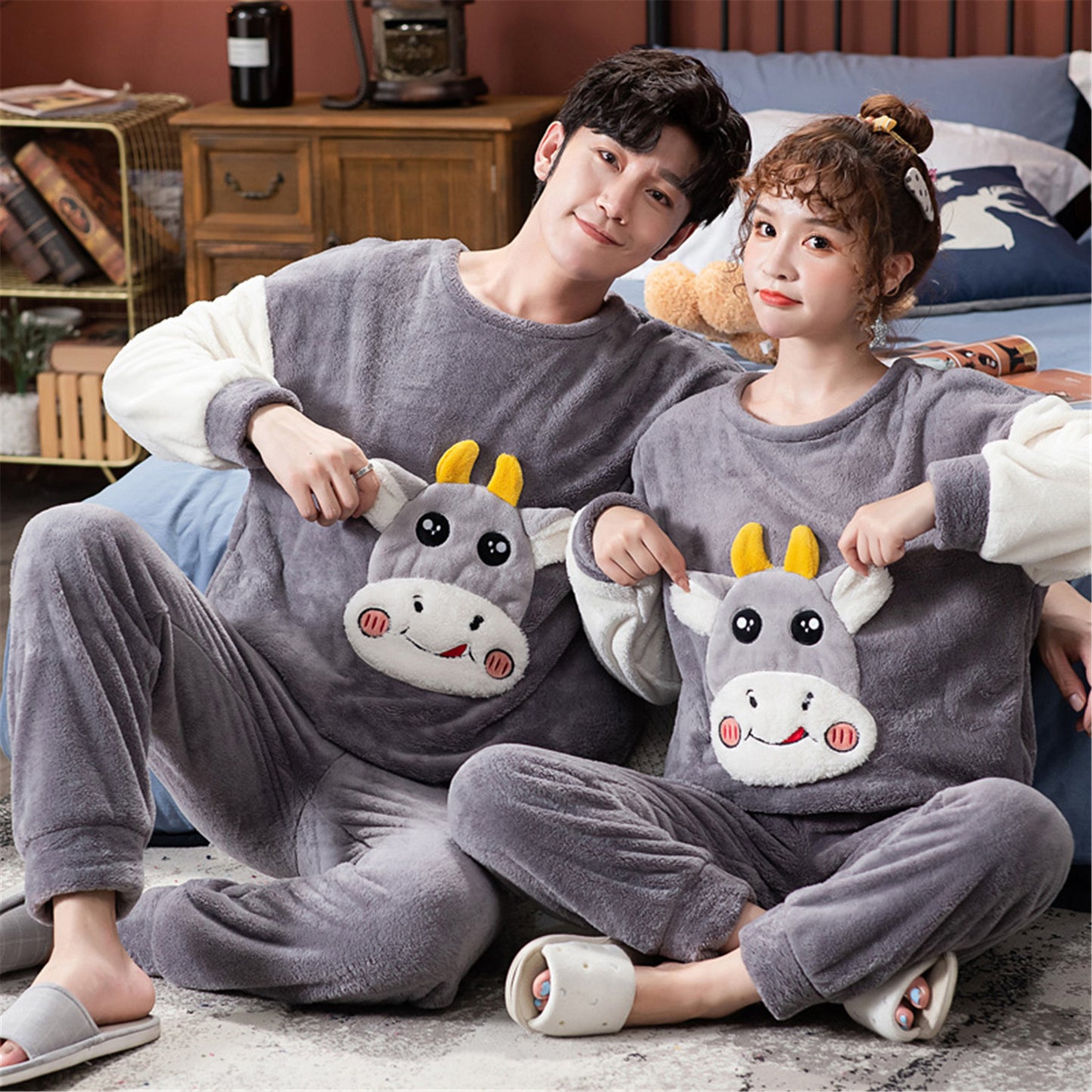 Velvet Couple Pajamas