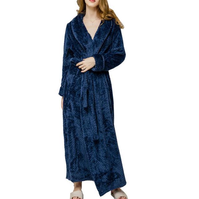 Warm Fleece Winter Bathrobe