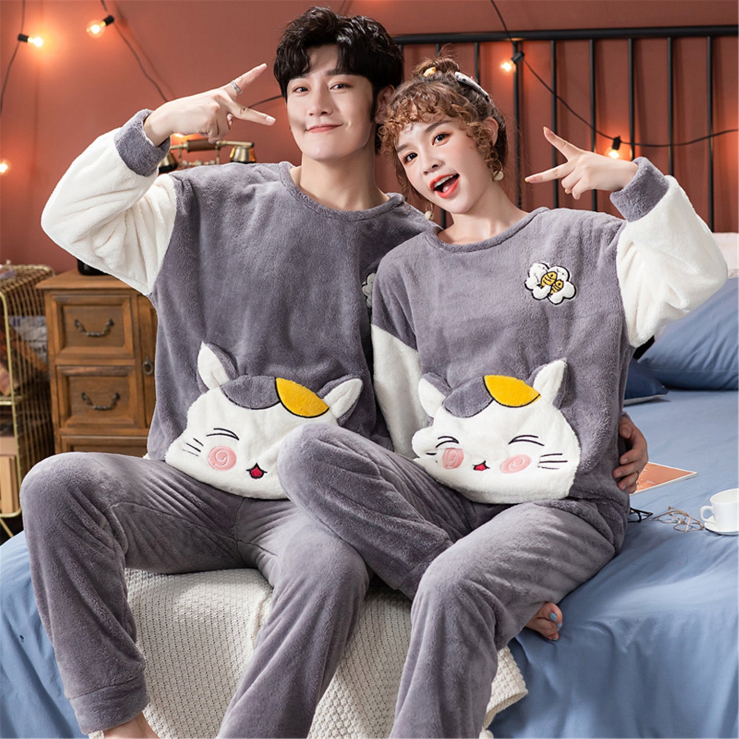 Velvet Couple Pajamas